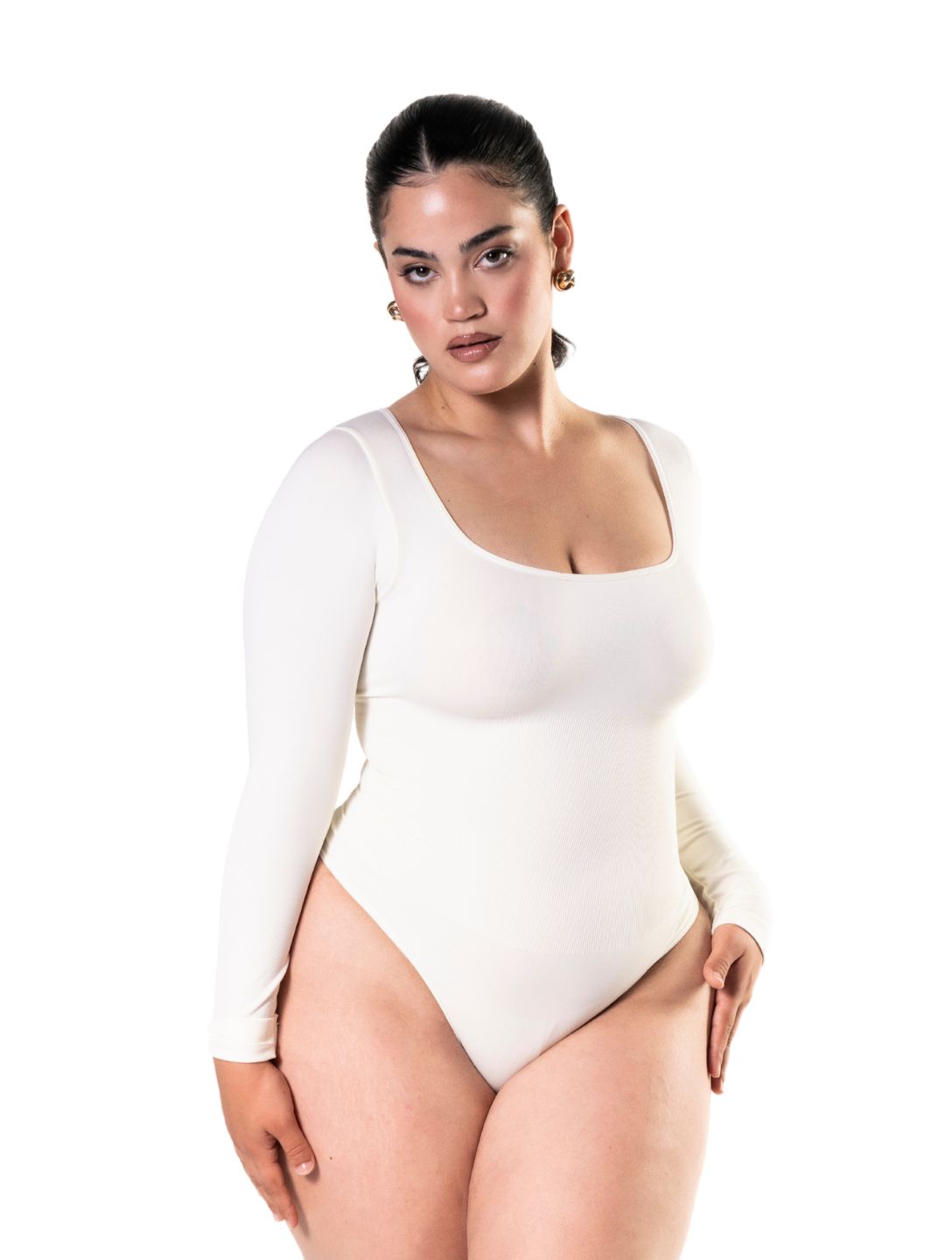 String Bodysuit Met Lange Mouwen