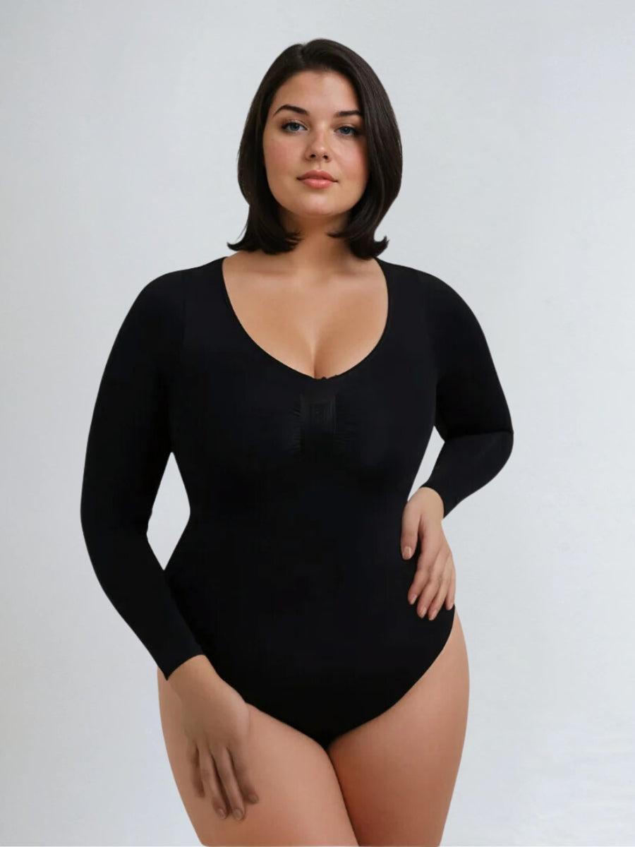 Shapewear Longsleeve Bodysuit met String