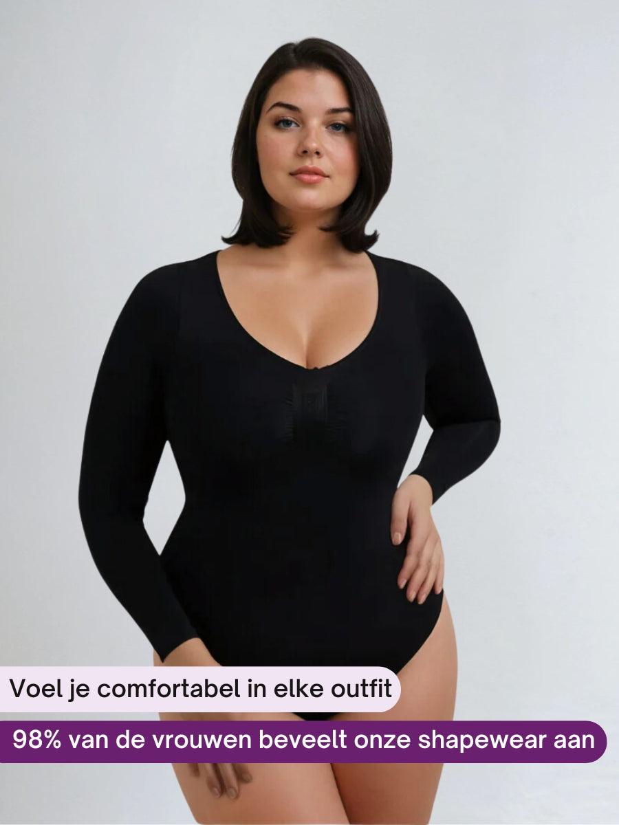 Shapewear Longsleeve Bodysuit met Slip