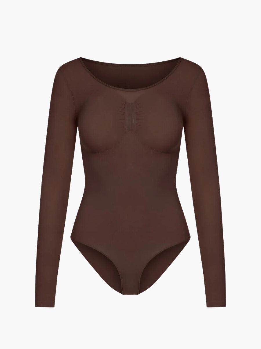 Shapewear Longsleeve Bodysuit met Slip