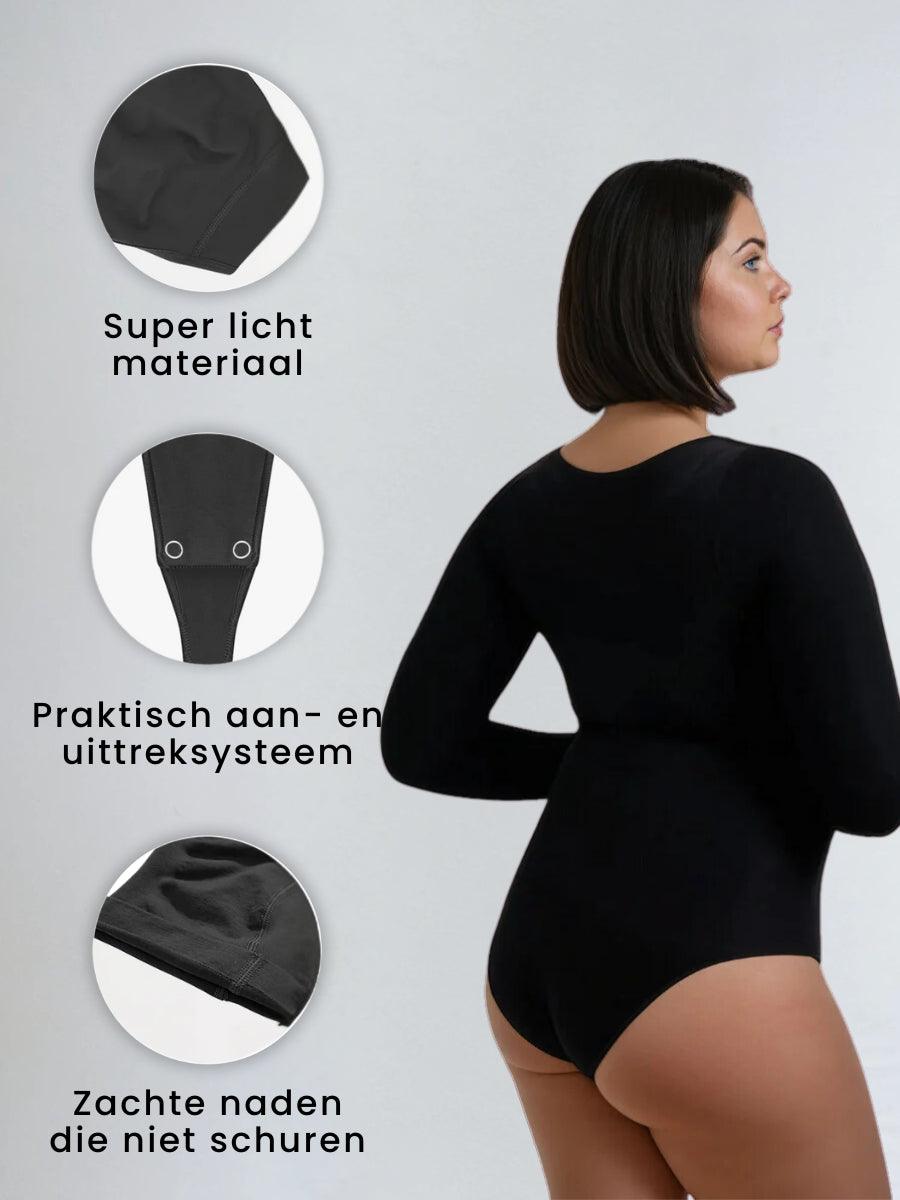 Shapewear Longsleeve Bodysuit met Slip